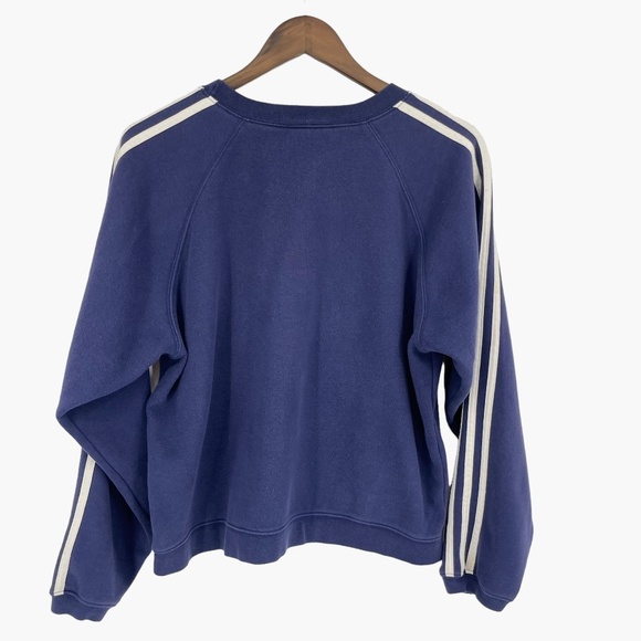 Vintage Adidas Terrycloth Front Logo Blue Wash Sweater - Picture 2 of 9